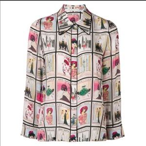 Alice and Olivia button down blouse